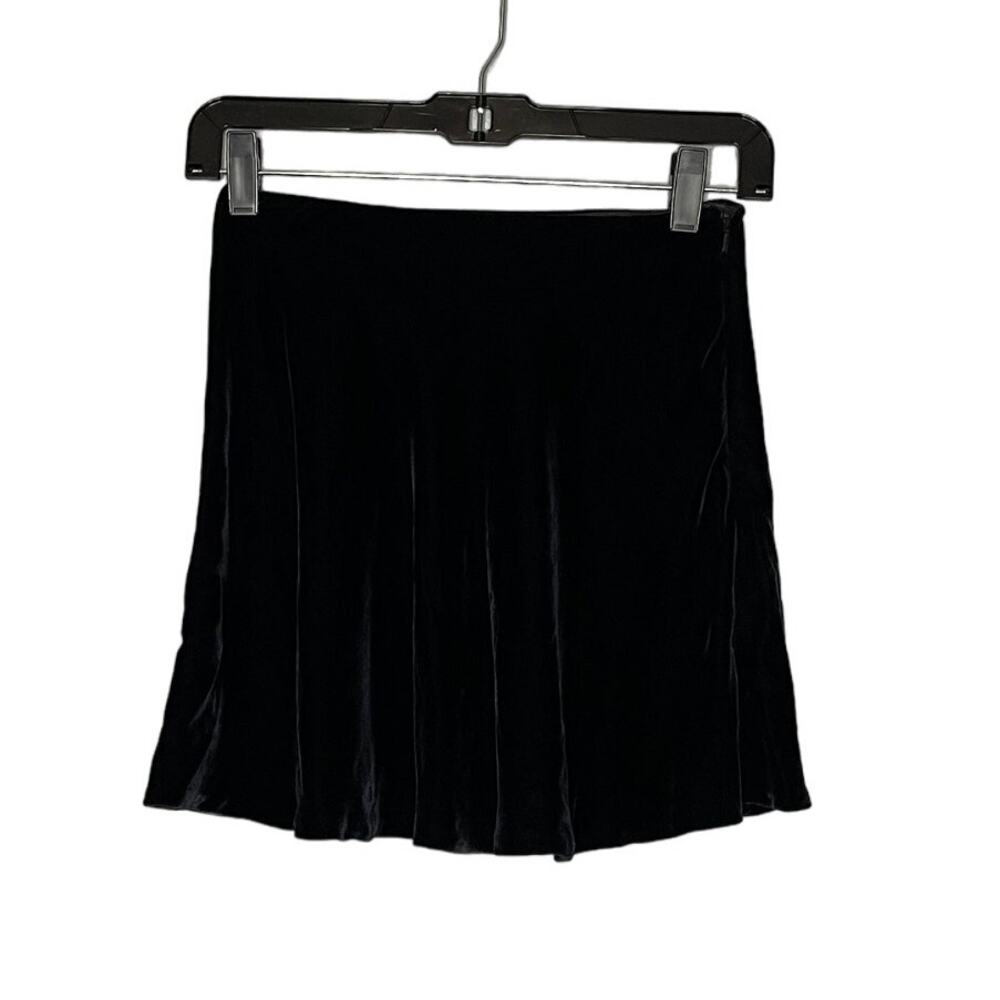 Vintage Ann Taylor Velour Mini Skirt Size 2